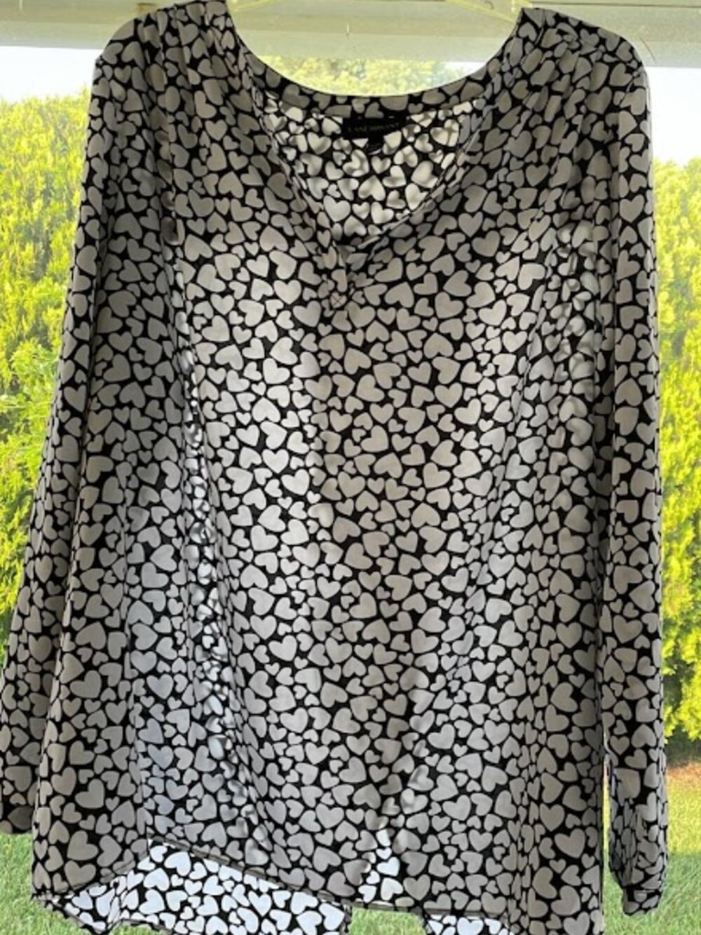 Lane Bryant Heart Print Plus Size Blouse